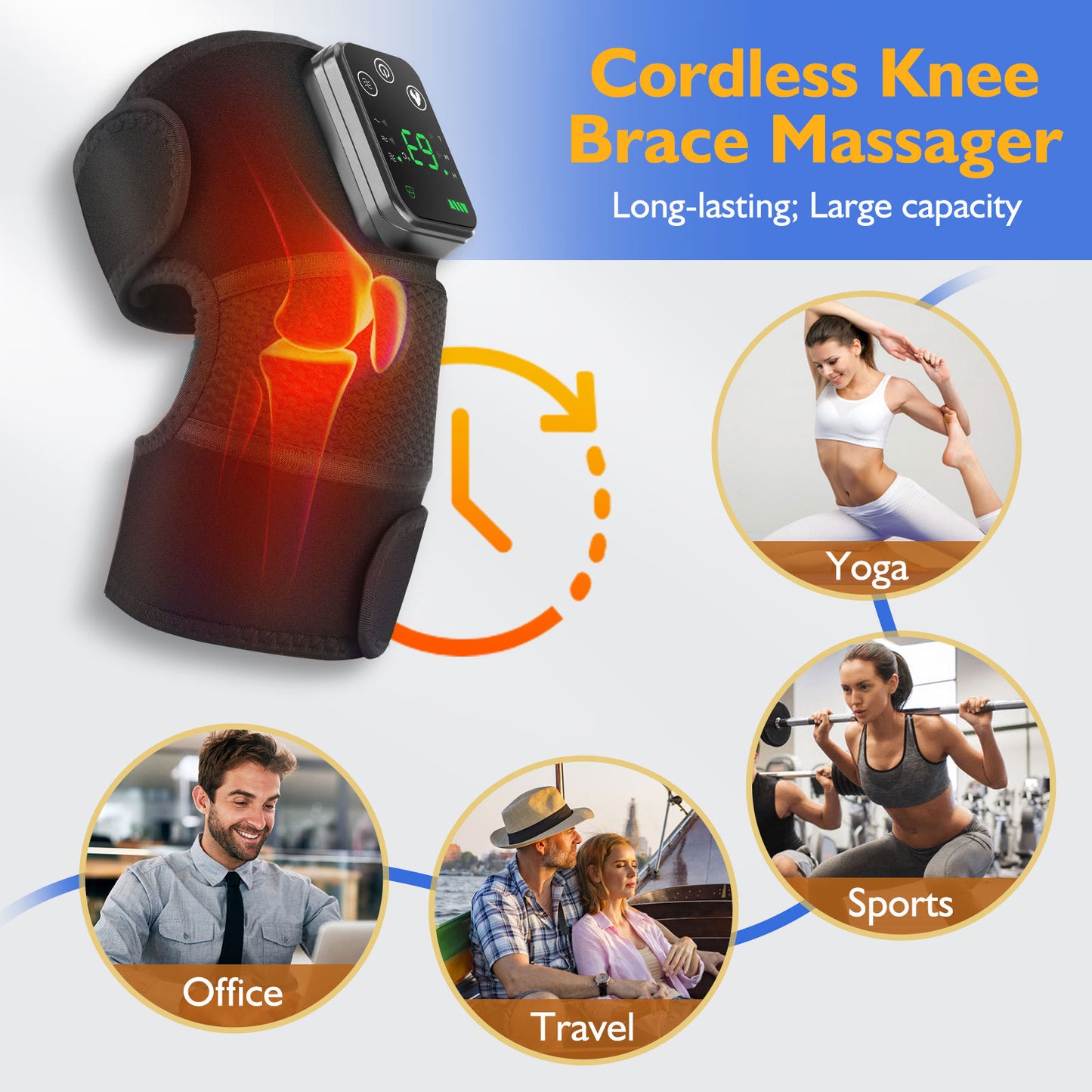 Heating vibration massage shoulder / leg universal protective gear