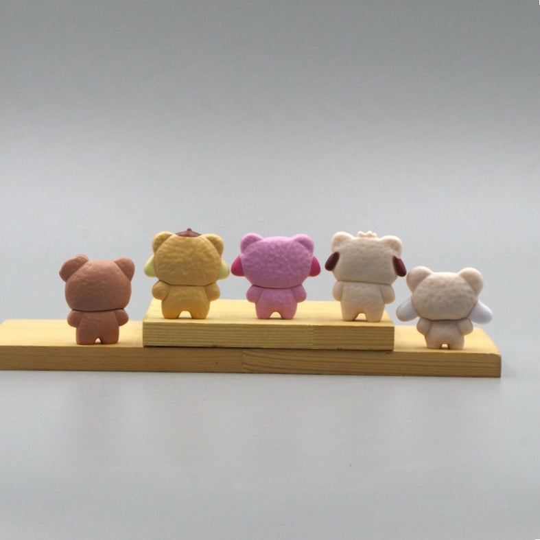 Cute bear disguise Melody big-eared dog doll