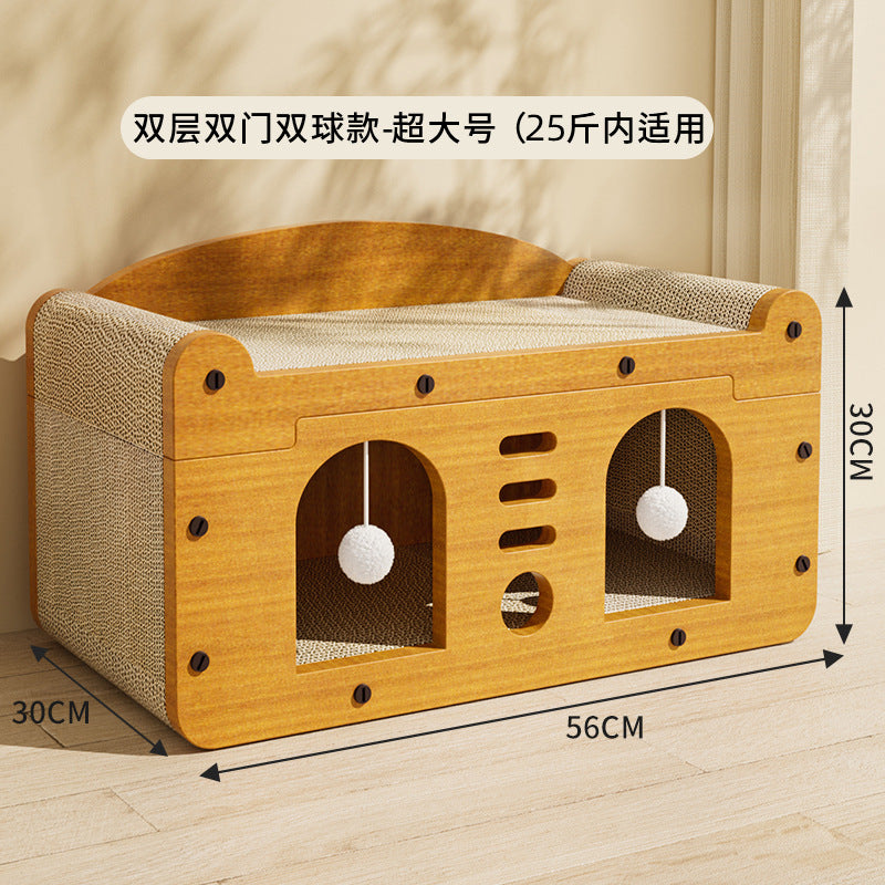 🐱Cat scratching board house