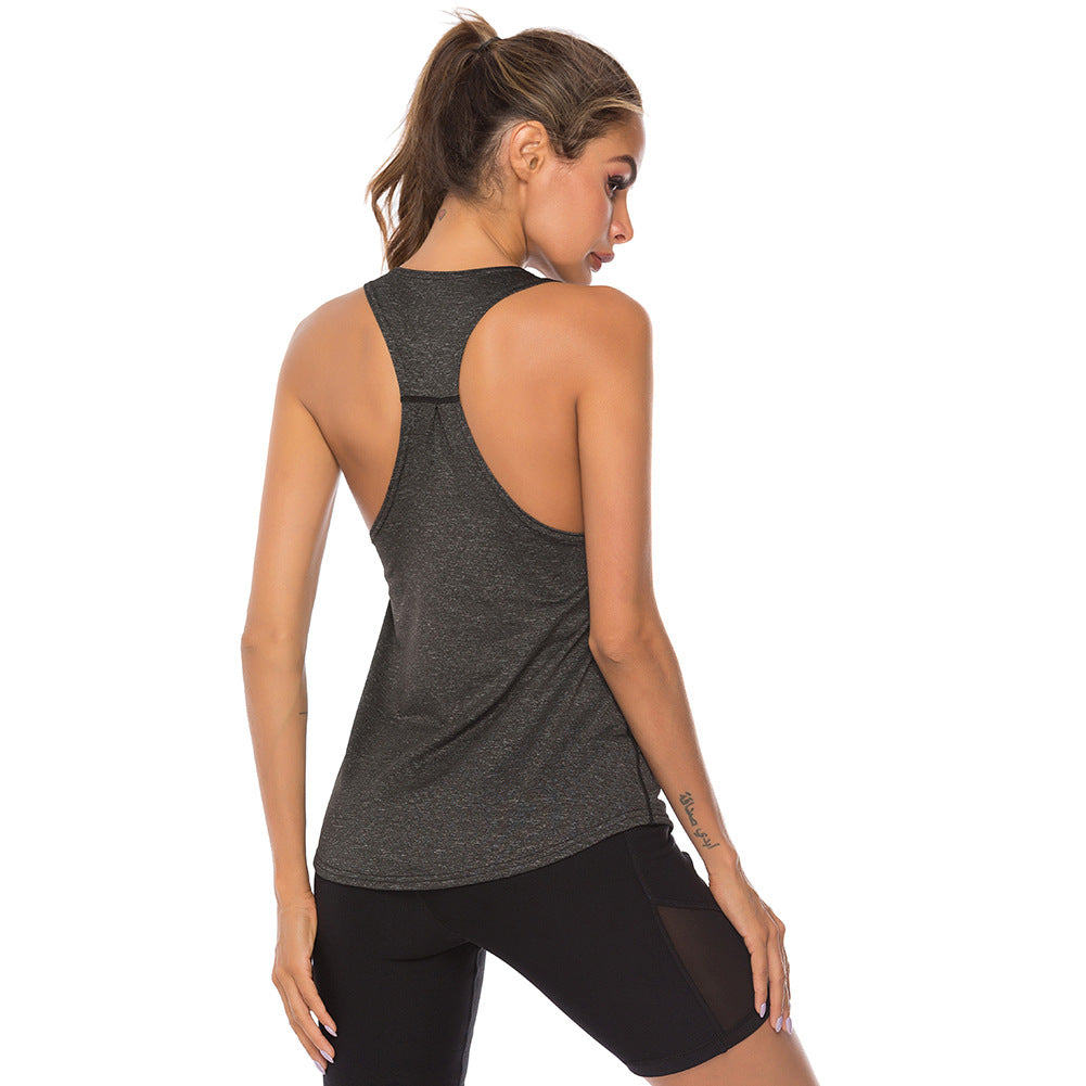 Fitness training sports pure cotton jersey women's vest