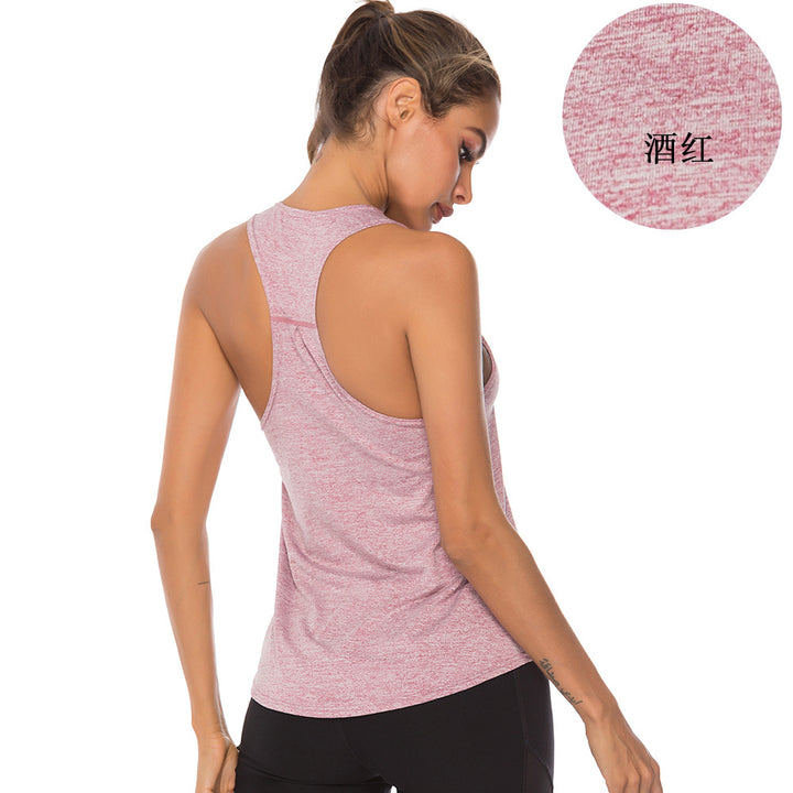 Fitness training sports pure cotton jersey women's vest