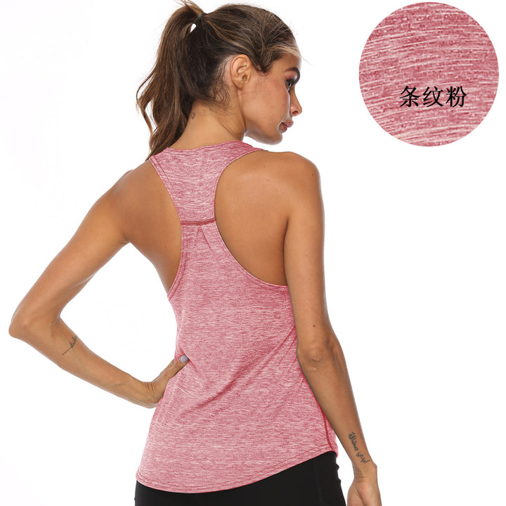 Fitness training sports pure cotton jersey women's vest