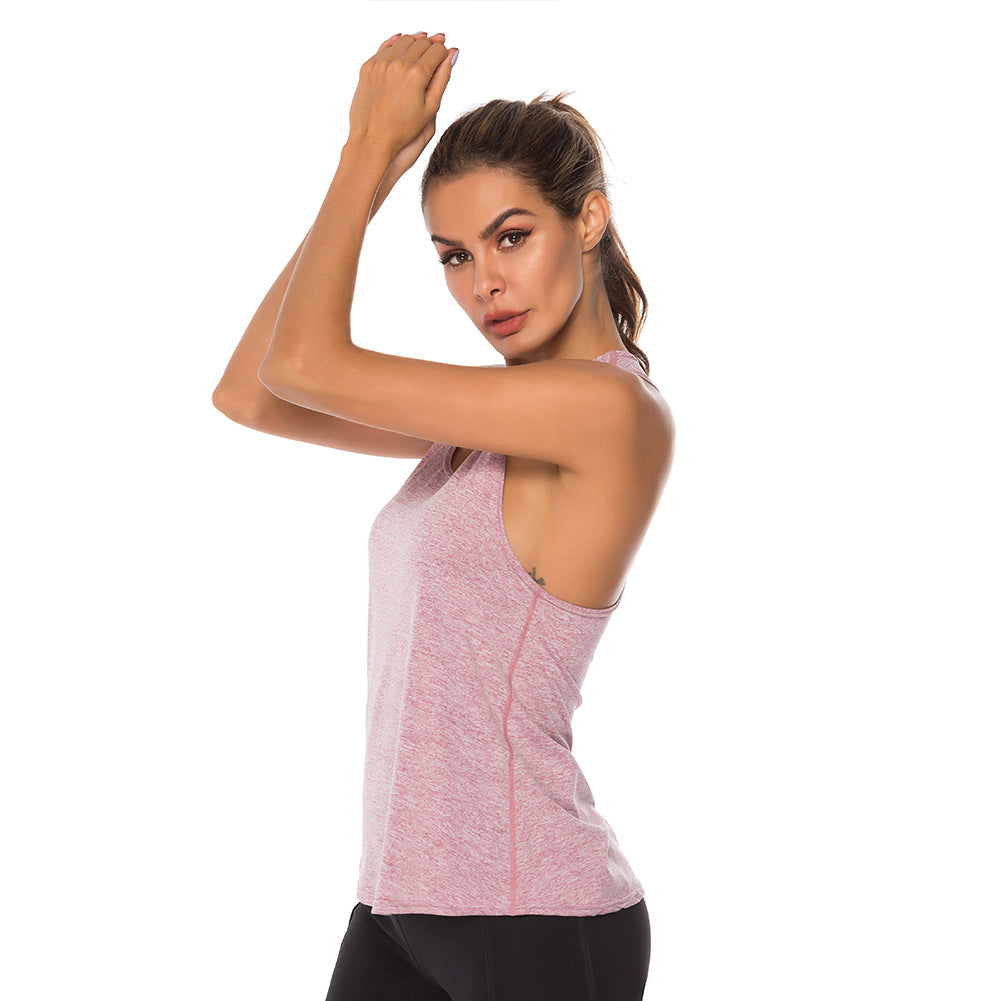 Fitness training sports pure cotton jersey women's vest