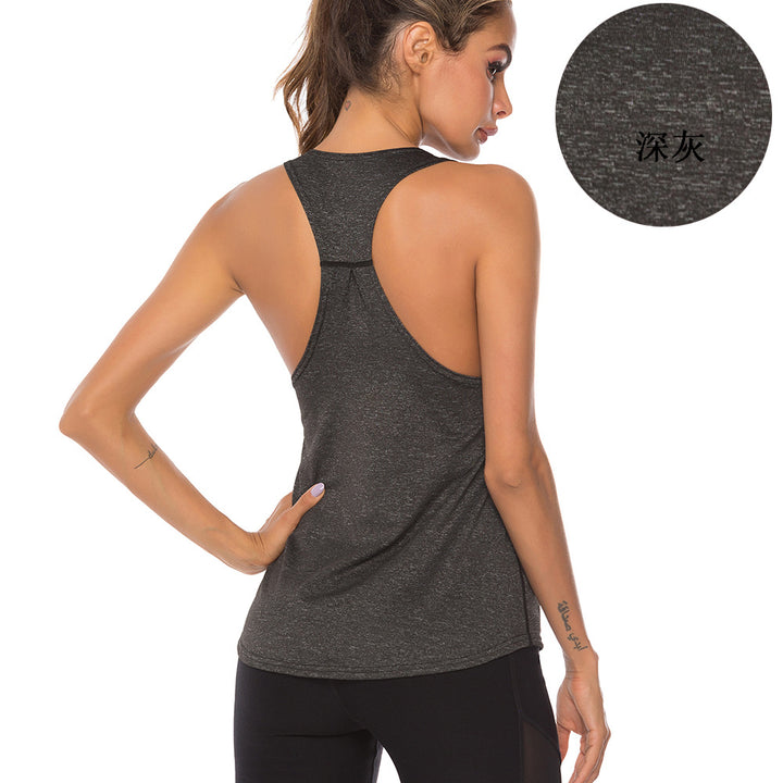 Fitness training sports pure cotton jersey women's vest