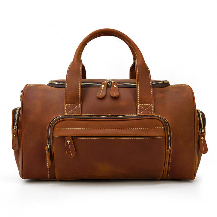 Leather travel bag