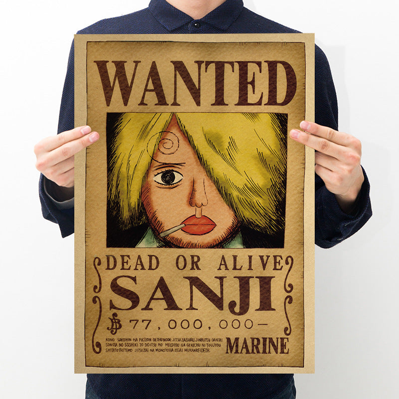 One Piece Bounty Order Series Kraft Paper Poster