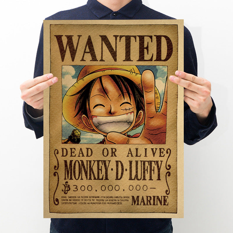 One Piece Bounty Order Series Kraft Paper Poster