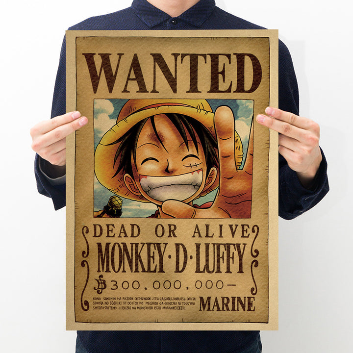 One Piece Bounty Order Series Kraft Paper Poster