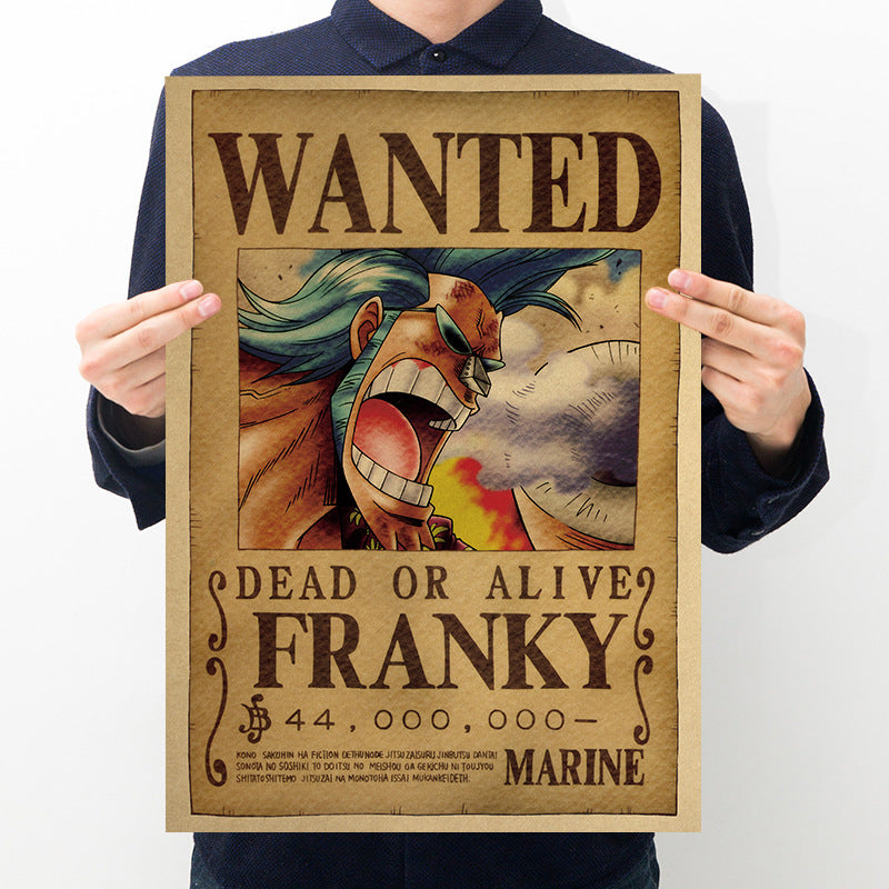 One Piece Bounty Order Series Kraft Paper Poster