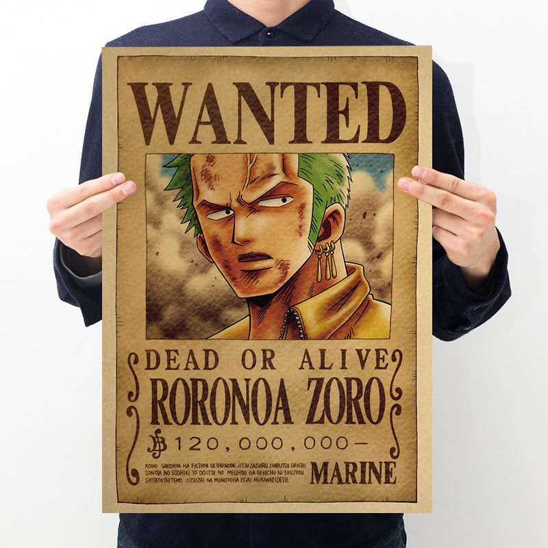 One Piece Bounty Order Series Kraft Paper Poster