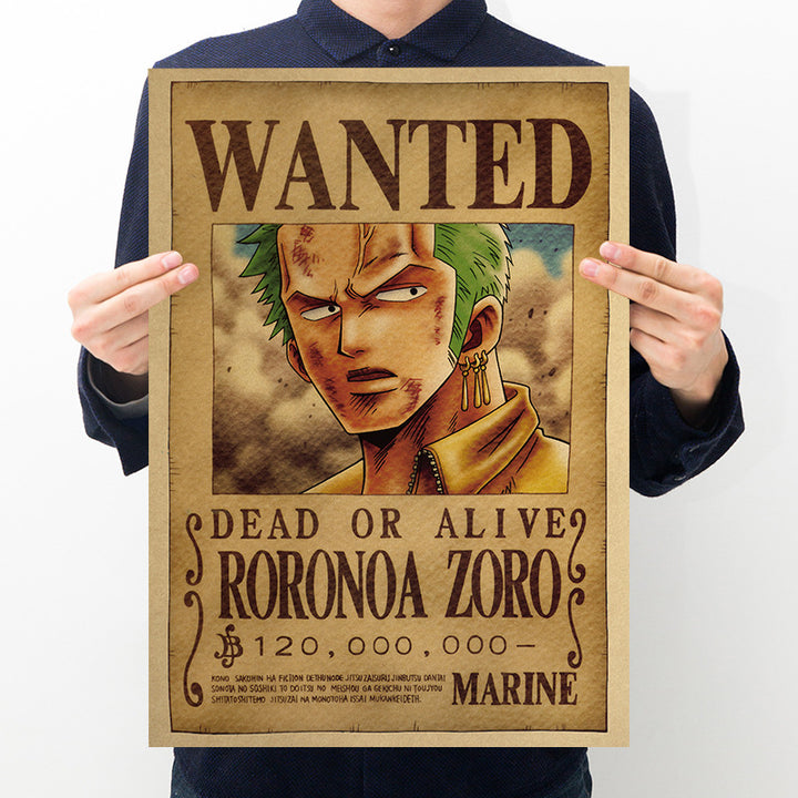 One Piece Bounty Order Series Kraft Paper Poster