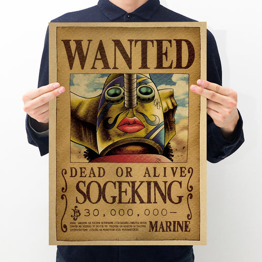 One Piece Bounty Order Series Kraft Paper Poster