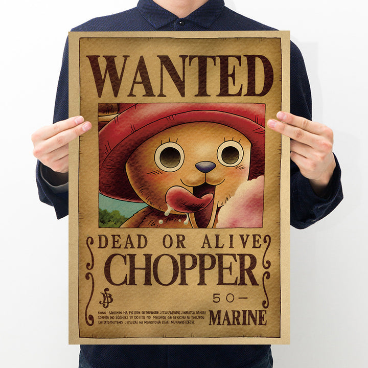 One Piece Bounty Order Series Kraft Paper Poster