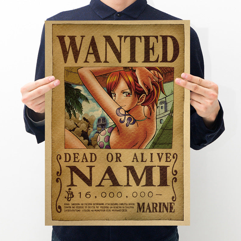 One Piece Bounty Order Series Kraft Paper Poster