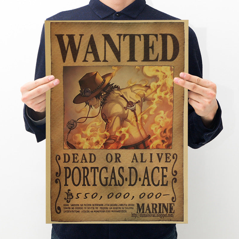 One Piece Bounty Order Series Kraft Paper Poster