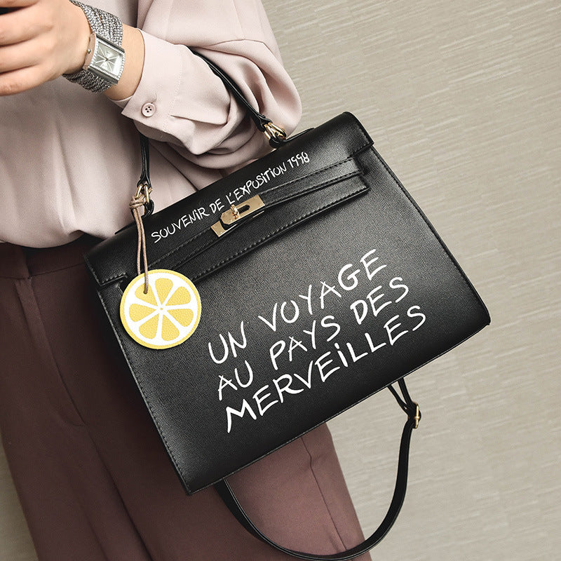 Simple Kelly letter handbag