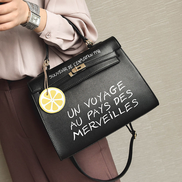 Simple Kelly letter handbag