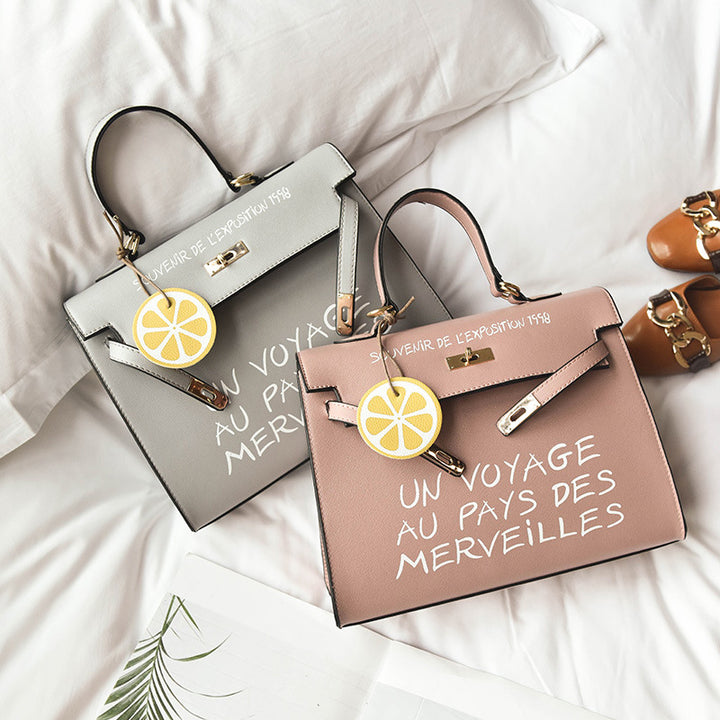 Simple Kelly letter handbag