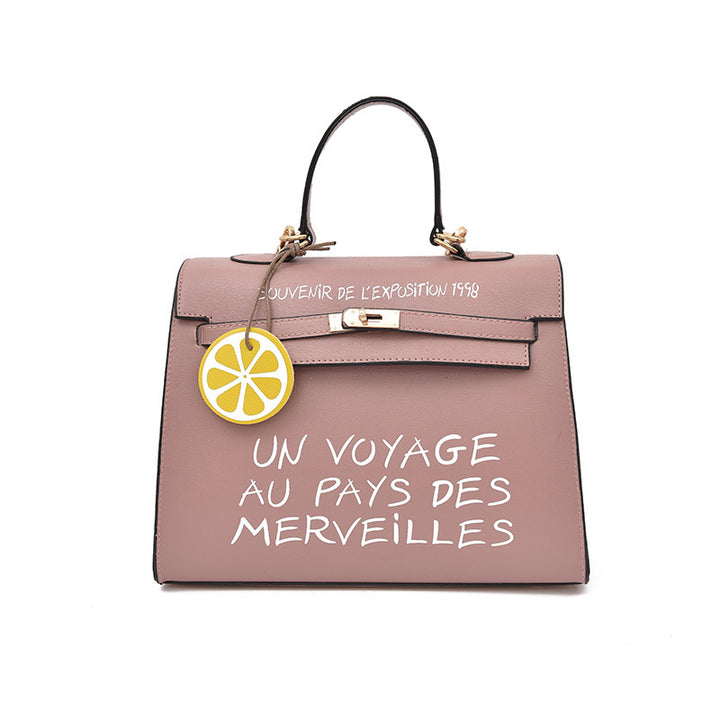 Simple Kelly letter handbag