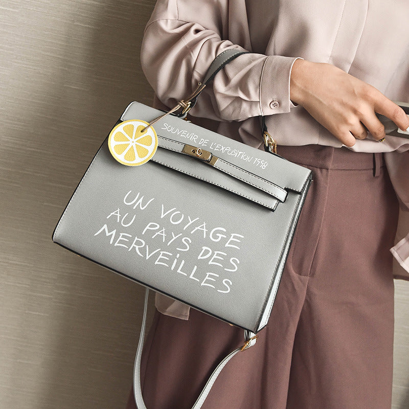 Simple Kelly letter handbag