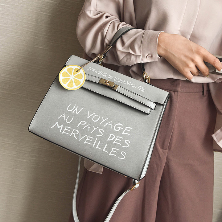 Simple Kelly letter handbag