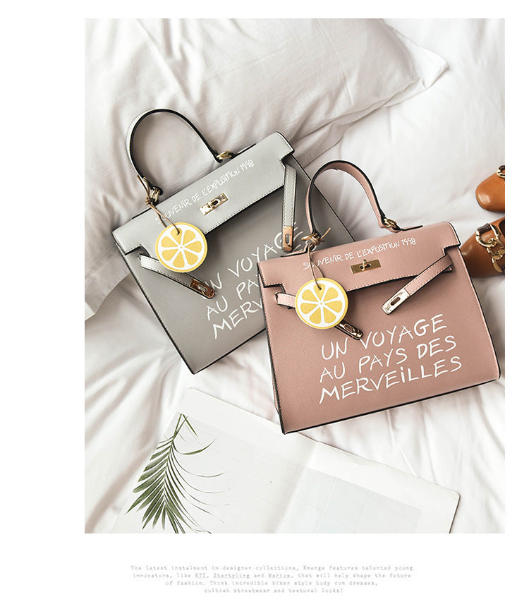 Simple Kelly letter handbag