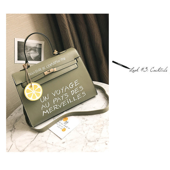 Simple Kelly letter handbag