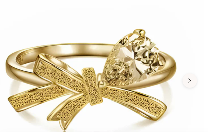 Silver butterfly ring