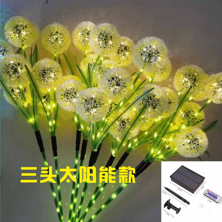 Solar dandelion ground lamp