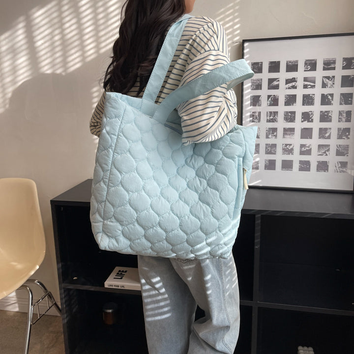 Korean quilted portable lunch bag