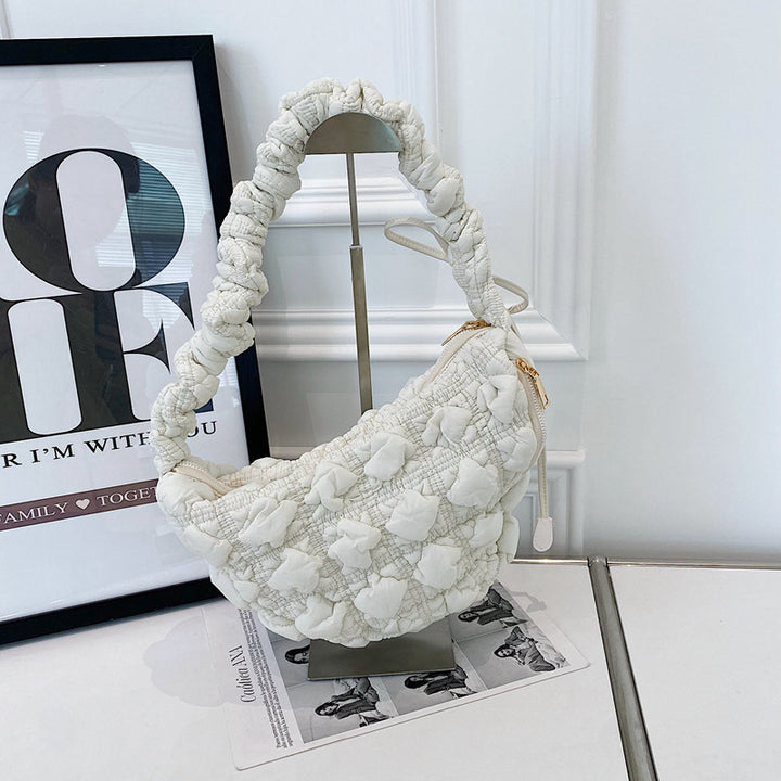 Small Korean pleated cloud dumpling bag