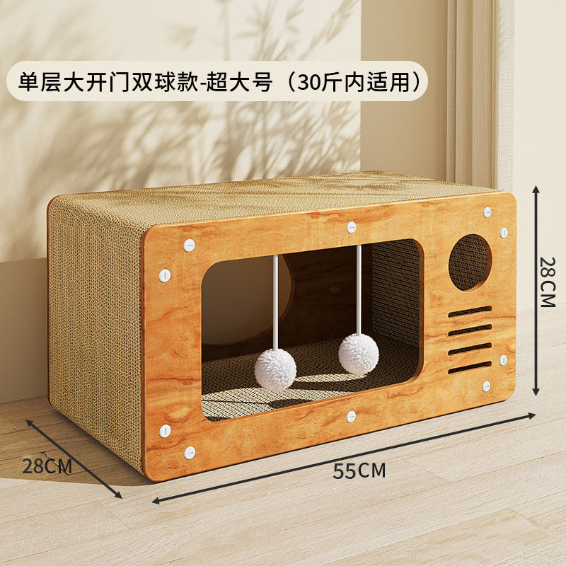 🐱Cat scratching board house