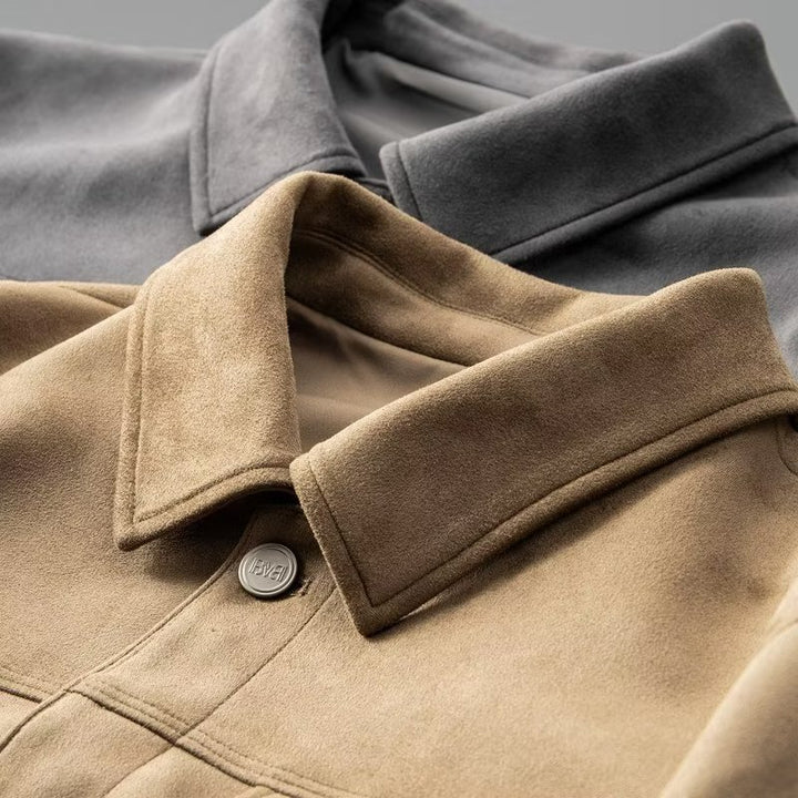 Casual fashion suede men's jacket