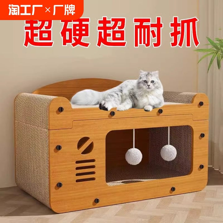 🐱Cat scratching board house