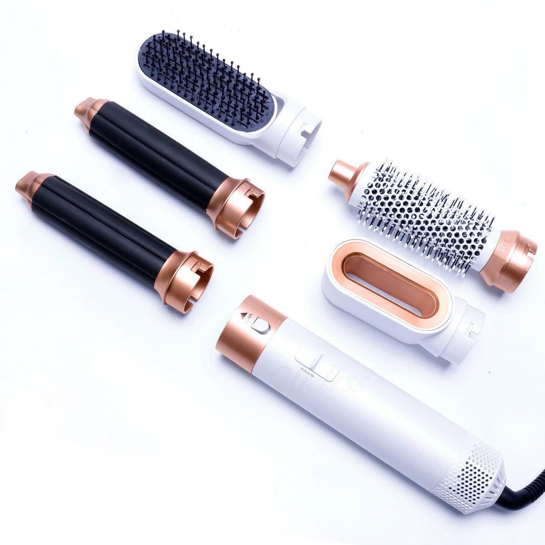 Five-in-one comb electric hair dryer