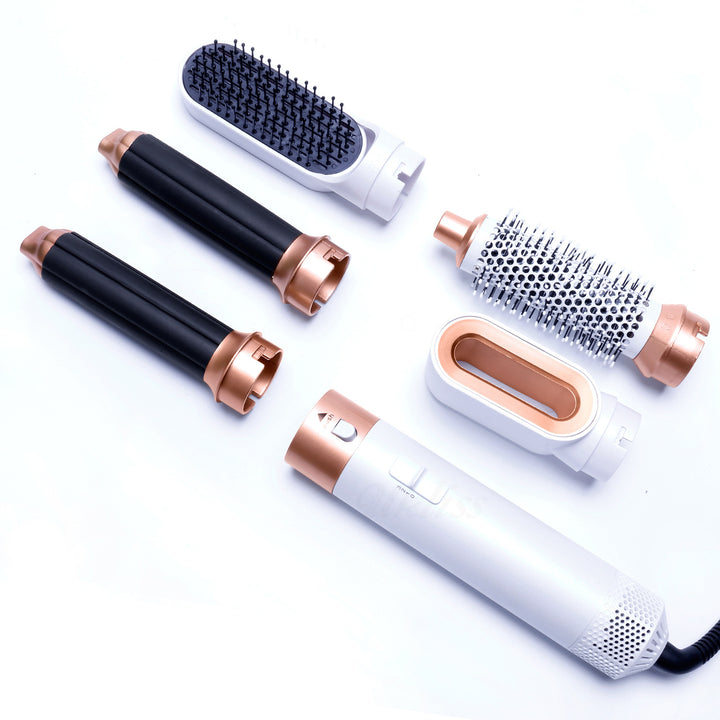 Five-in-one comb electric hair dryer