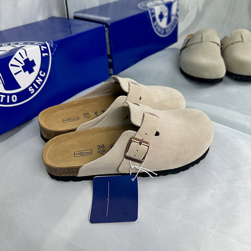 Cowhide Birkenstock Slippers