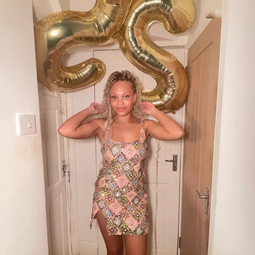 2025  Slit Hip Dress