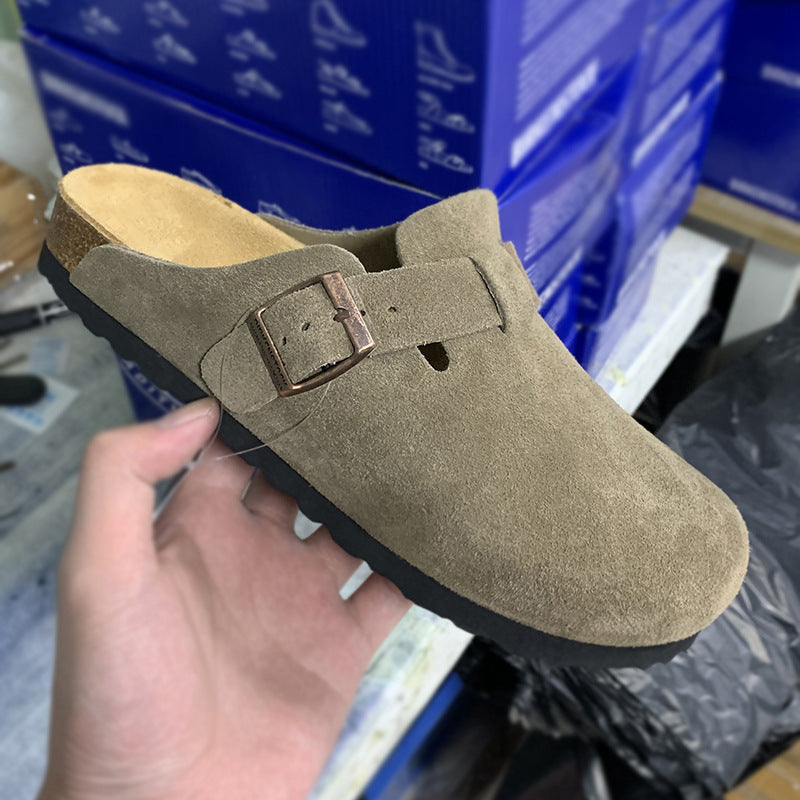 Cowhide Birkenstock Slippers