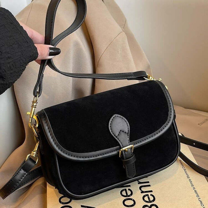 Casual shoulder frosted leather bag