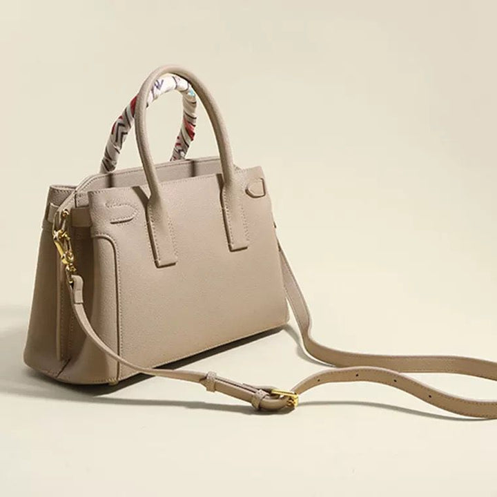 Platinum shoulder messenger handbag