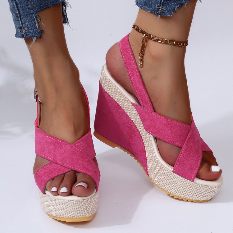 Platform thick-soled wedge sandals