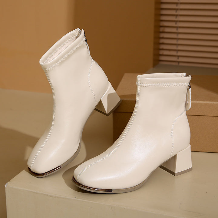 High heel Martin boots