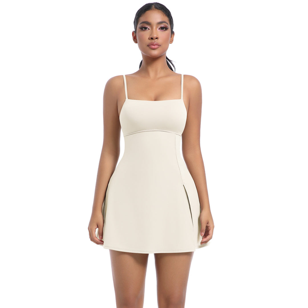 Anti-exposure bottoming sports dress