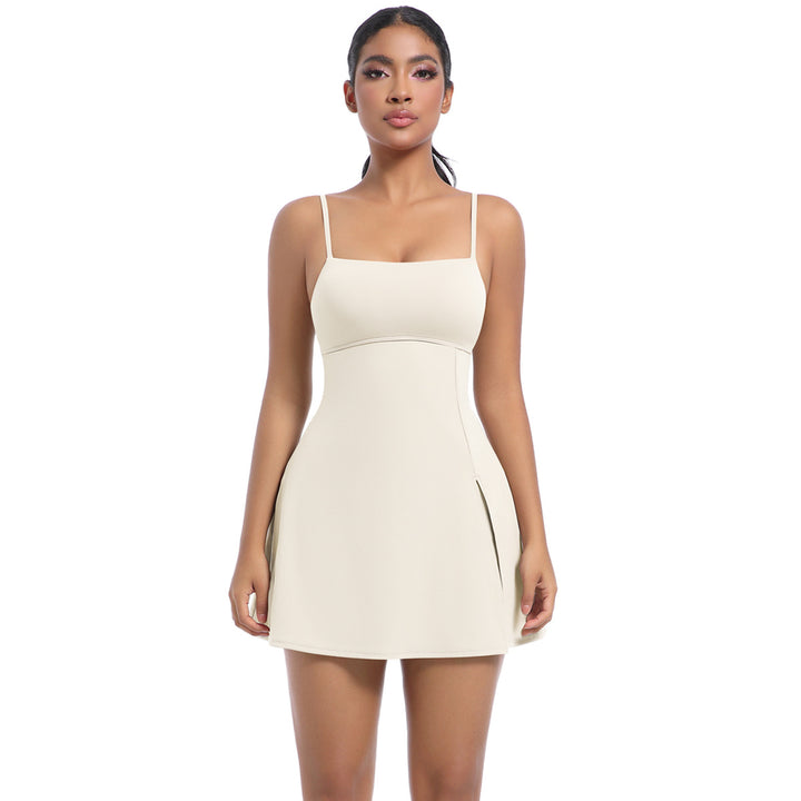 Anti-exposure bottoming sports dress