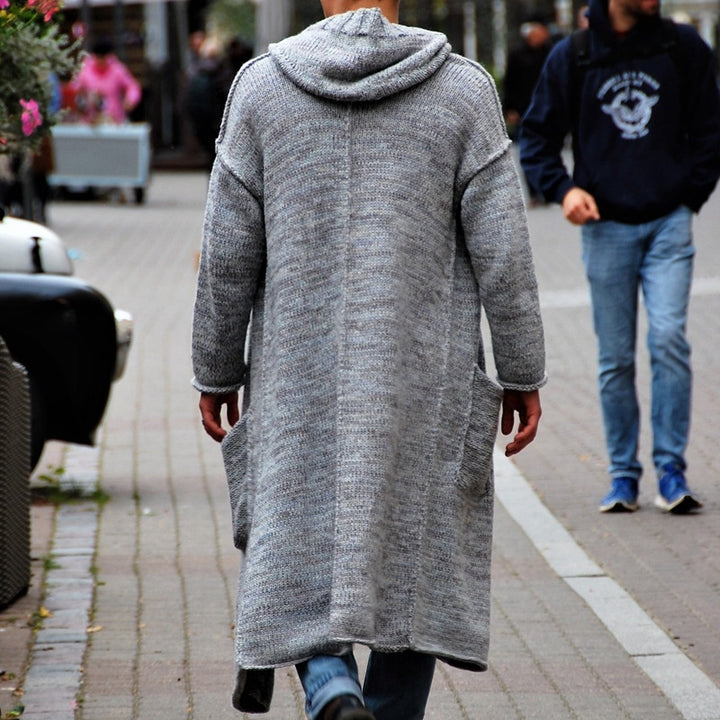 Long hoodie cardigan sweater jacket