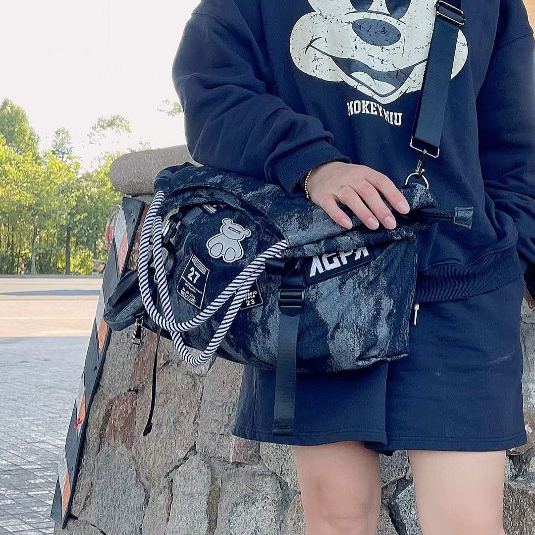 Waterproof nylon mesh shoulder bag