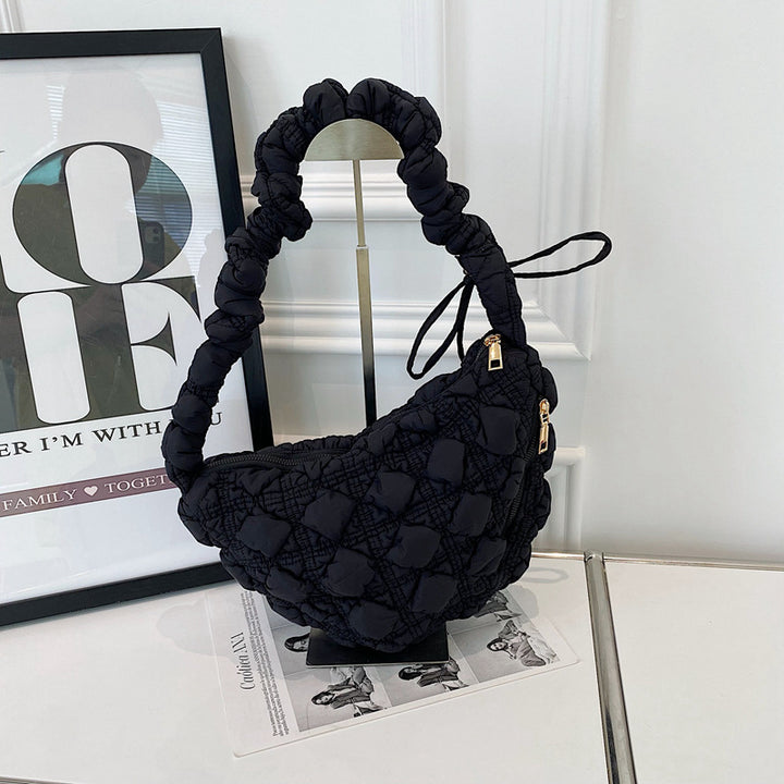 Small Korean pleated cloud dumpling bag