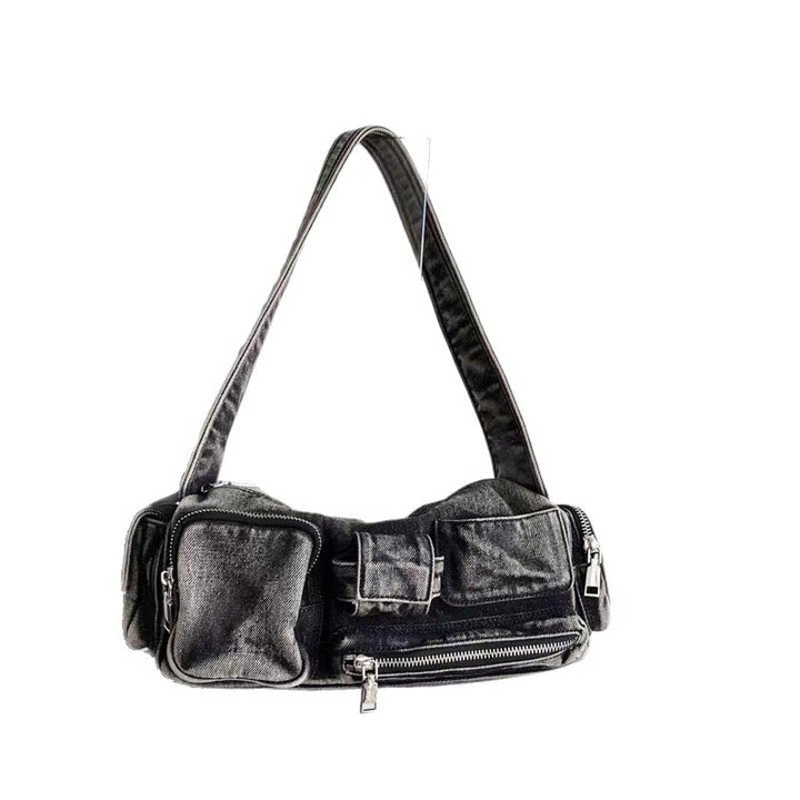 2025 new niche motorcycle style shoulder bag