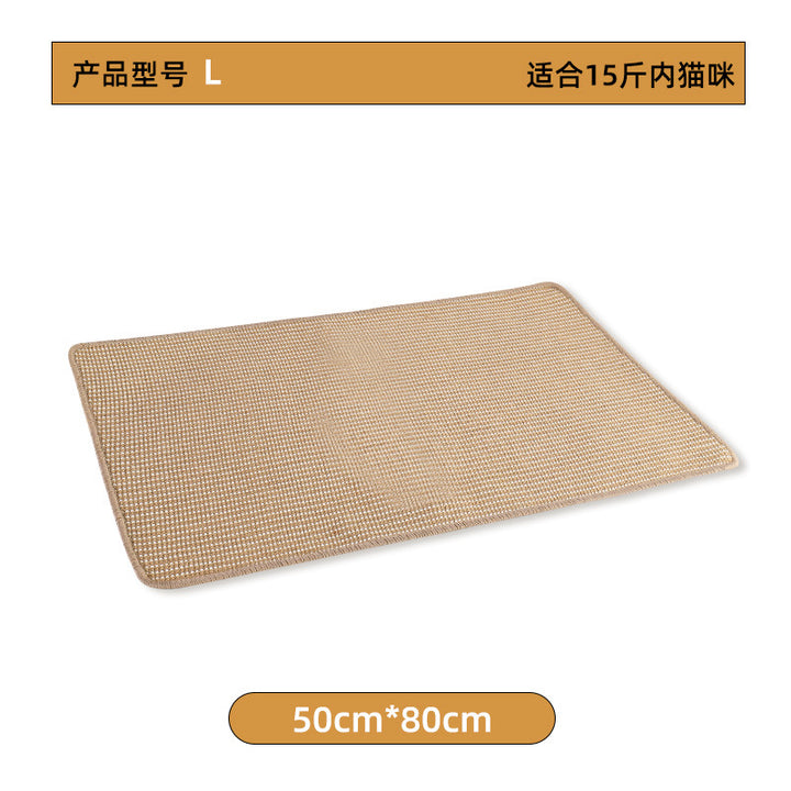 Sisal cat scratching mat anti-cat scratching sofa protection